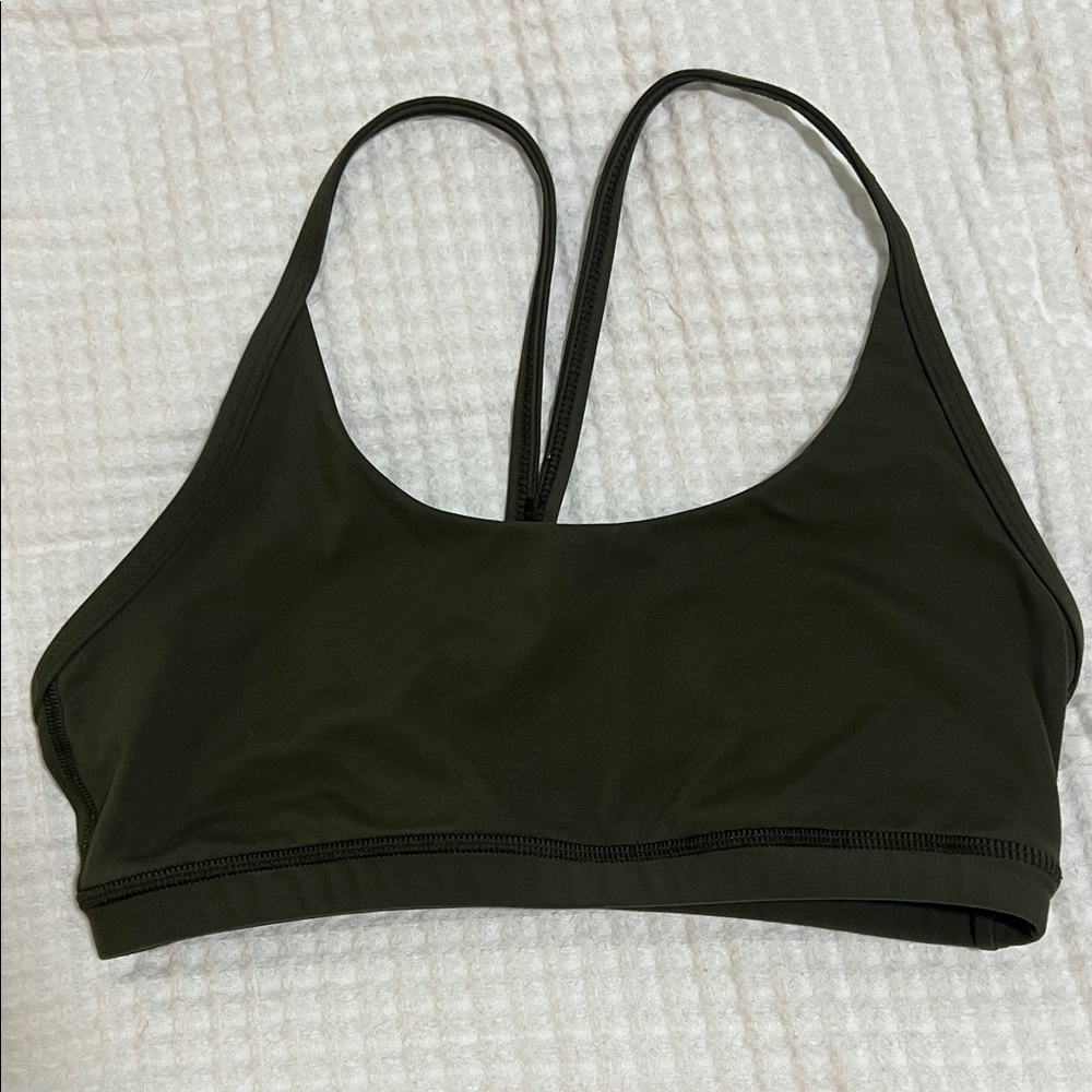 Fleo Dark Green Sports Bra